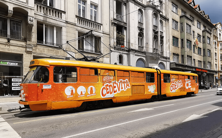 Bus outdoor oglašavanje Info Media Group - cedevita